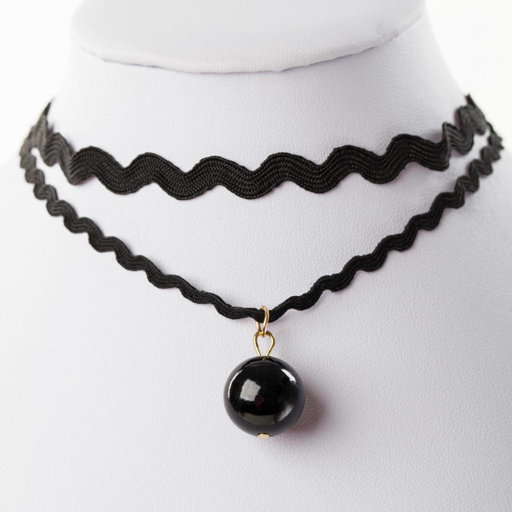 Korean Harajuku Velvet Ribbon Choker Necklace - Women's Fashion Clavicle Chain
