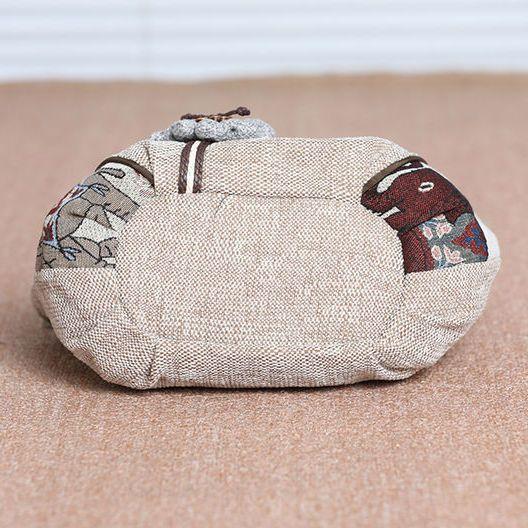 Damen Handtaschen mit Henkel Ethnischer Stil Gewebte Handtasche Mehrschichtige Kürbis-Tasche Lässige Mama-Tasche Große Kapazität 3D Canvas Handtasche