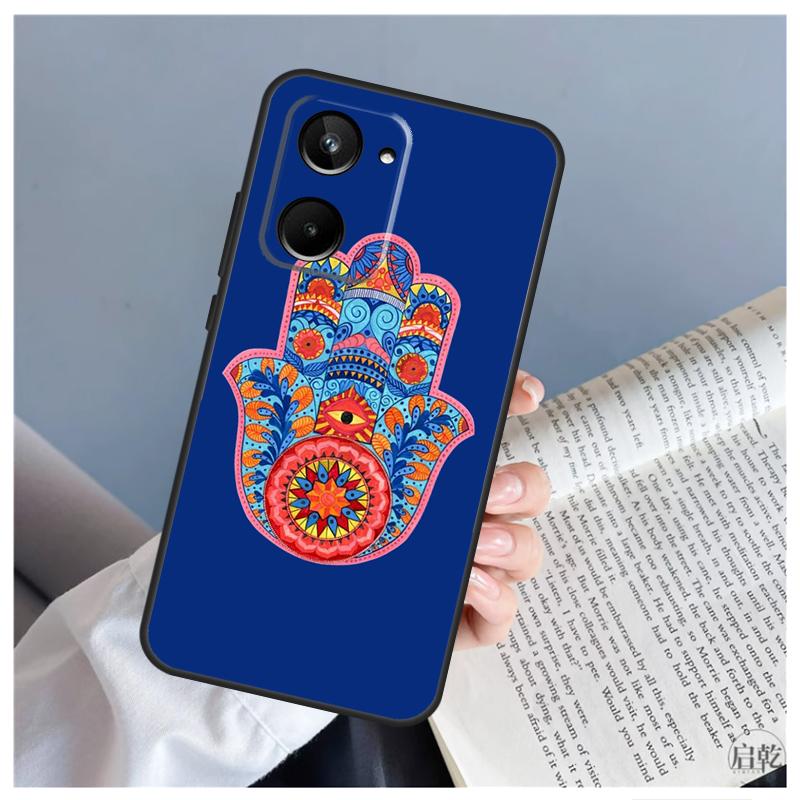 Hamsa Hand of Fatima For Realme GT5 GT Neo 5 9 10 11 12 Pro Plus C30 C31 C33 C35 C25s C21Y C51 C53 C55 C67 Case
