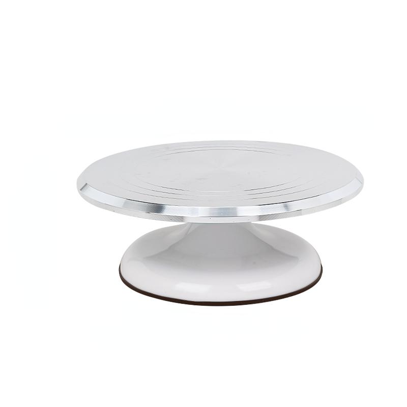 10/12 INCH Baking Tools Aluminum Alloy Birthday Cake Turntable Plastic Ceramic Turntable Glass Turntable Flower Mounting Table