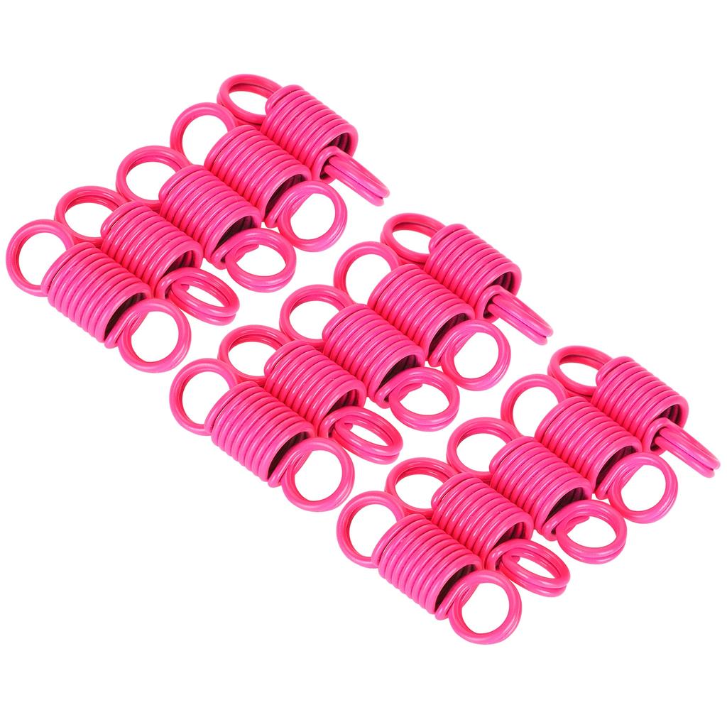 15Pcs Extension Spring Colorful Compression Small Tension Springs for Bag Strap AdapterRose Red