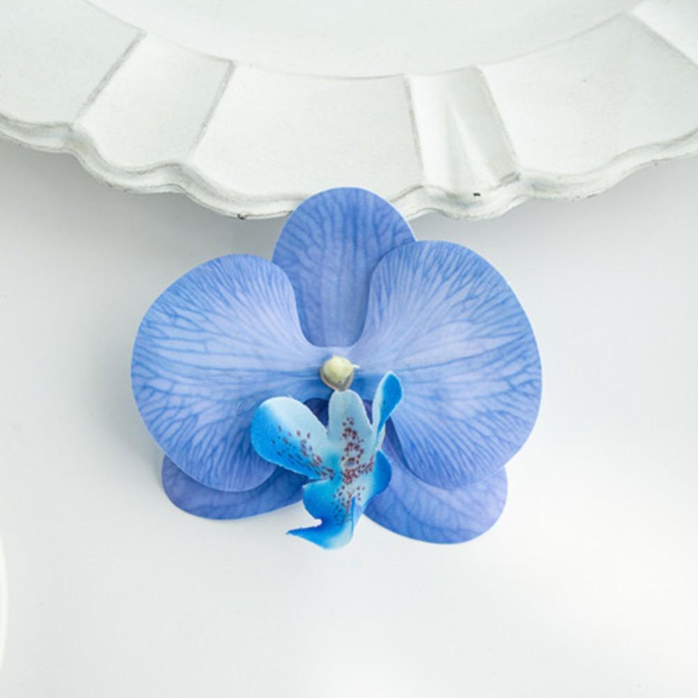 Phalaenopsis Simulation Flower Companion Gift 3D Printing Film High Quality Flower Head Decoration Sweet Headdress Shooting Props Fake Flowers