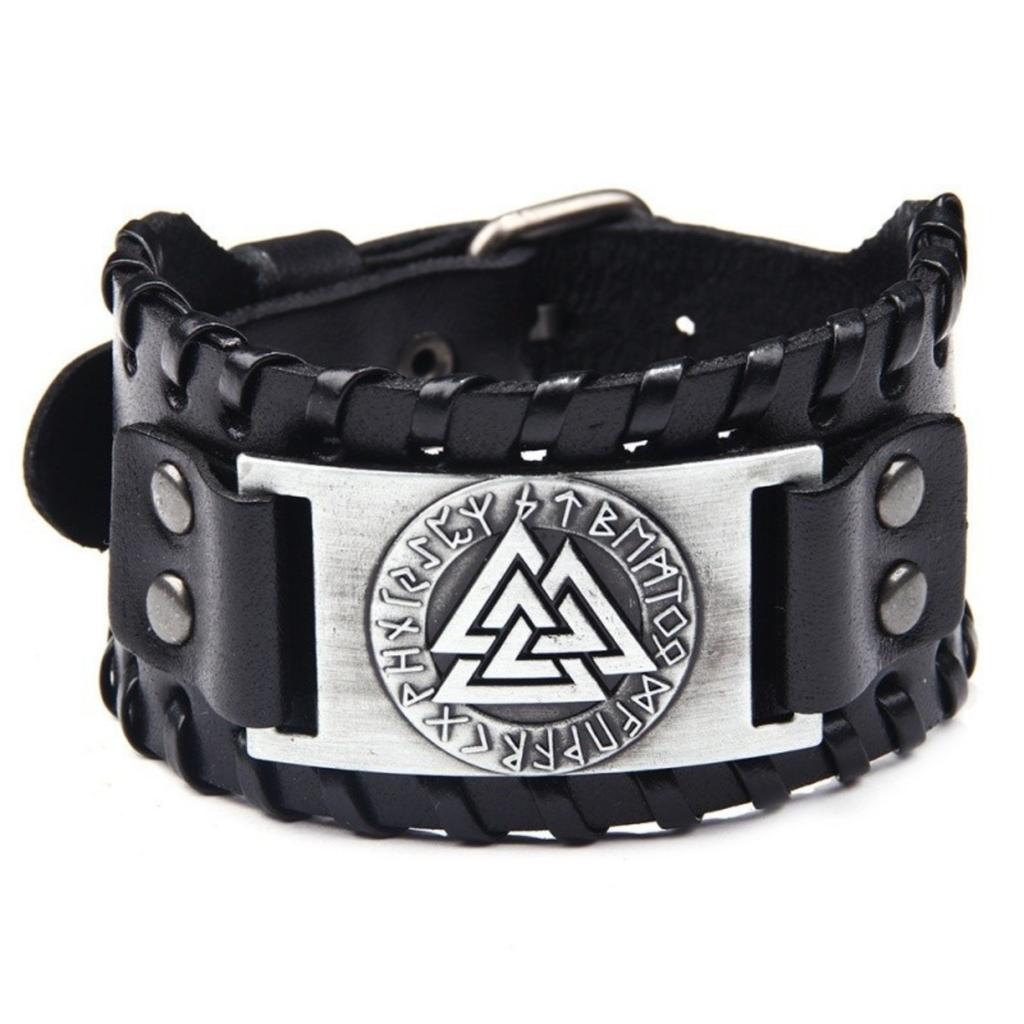 PU Leder Armband Europäisches Und Amerikanisches Punk Form Armband Für Männer