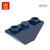 114 Stück/Los 18759 Schrägstein umgekehrt 45 3x1 Baustein Moc Farb-Zubehör Kompatibel mit featuring Brick DIY Kinderspielzeug Montagebausteine