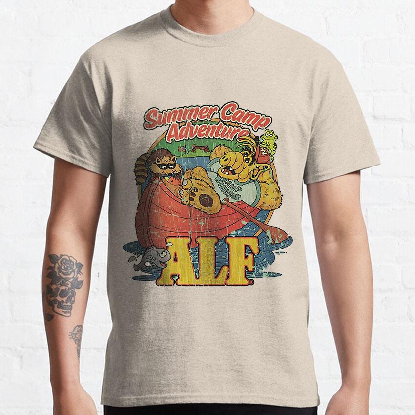 Movie Poster 80s Cartoon graphic t shirts 90s Retro Style ALF Character TV Show Unisex tshirt 100% cotton Adult all size S-6XL