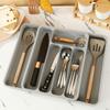 Expandable Drawer Organizers for Utensils Holder,Adjustable Cutlery Tray,Plastic Drawer Dividers Organizers for Kitchen