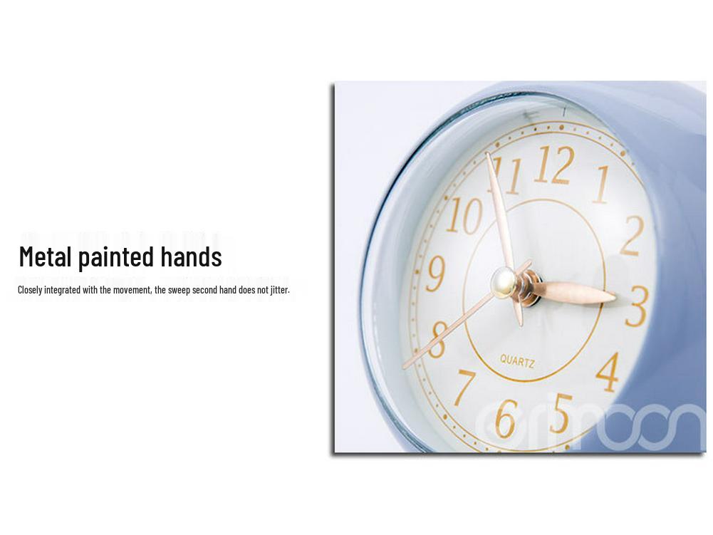 Silent European Quartz Luminous Clock for Kids - Creative Metal Design for Living Room, Bedroom, or Study