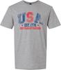 USA Gegründet 1776 Shirt 250 Jahre Freiheit 4. Juli Patriotischer Unabhängigkeitstag Jubiläum T-Shirt