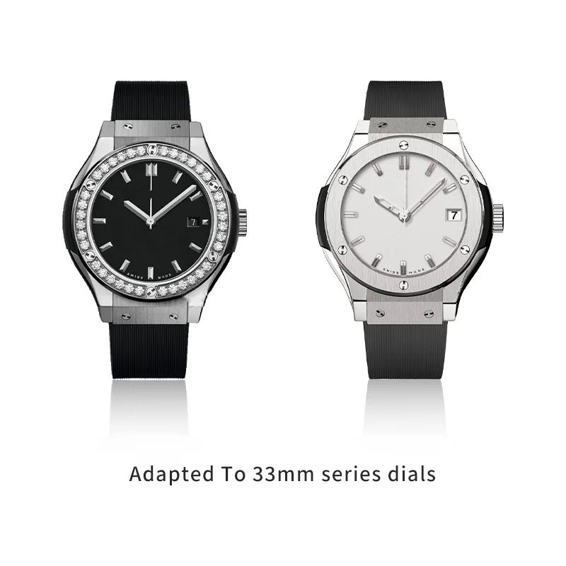 Soft Nature Striped Silicone Watch Band 20x13mm For HUBLOT Strap Women Fusion Waterproof Rubber Bracelet Fold Buckle Accessories