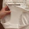 Female Spring and Autumn Sweet Pure Cotton 10A Antibacterial Extended Crotch Free Waist Triangle Briefs