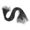100pcs Lobster Clasp Wax Rope Waxed Thread Leather Cord Necklace DIY Jewelry Accessory