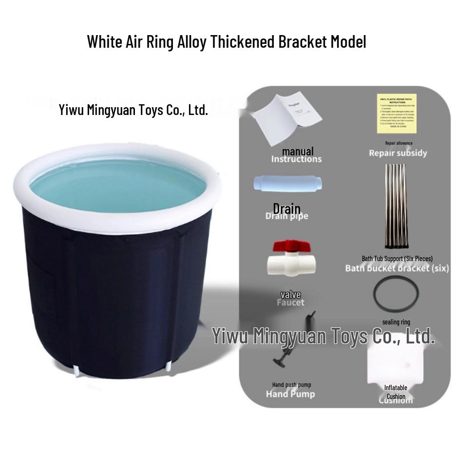 Portable Folding Ice Bath Tub for Adults - Home Assembly Athlete Soaking & Cooling Tub