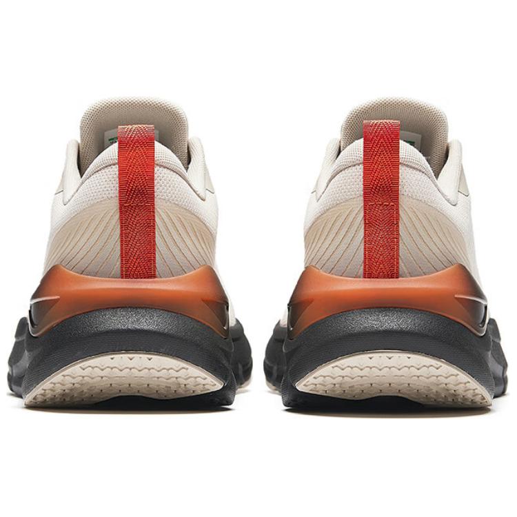Anta Shenxing 8 Shock Absorption Low Top Running Shoes Men Sneakers Beige Black 112437718-4