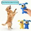 Interaktives Quietschie-Stofftier-Hundespielzeug, Chenille mit verstärkten Nähten, für Wurf-/Fangspiele, geeignet für leichte Kauer (Kleine/Mittlere Rassen)