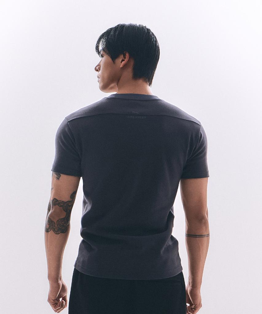 Weideun [Ali] The Greatest Muscle Fit Short Sleeve Charcoal