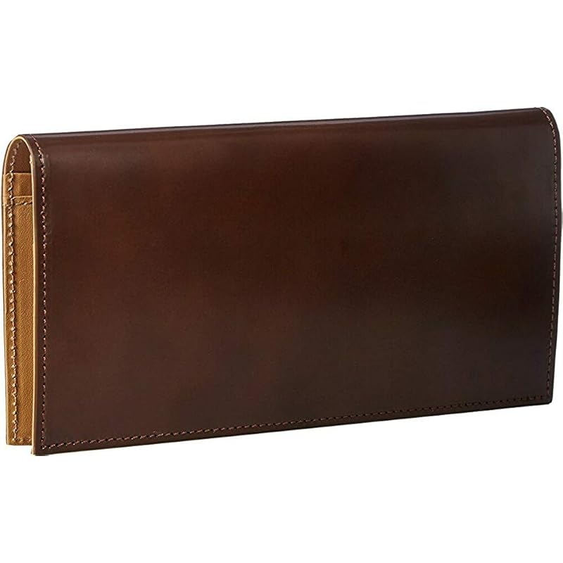 

[Frue] cordovan smart long wallet Manufactured in Japan with a focus on thinness. brown
