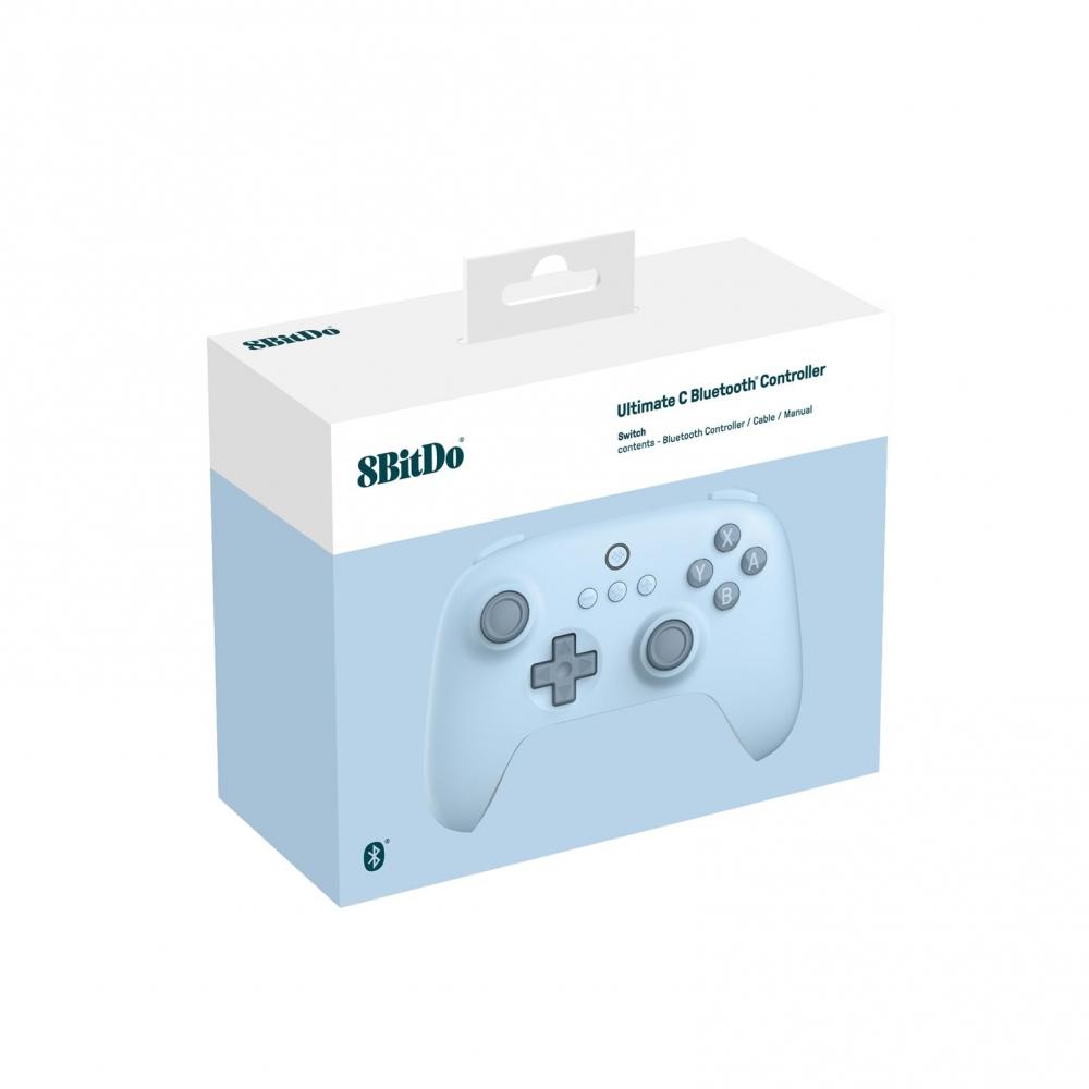 8Bitdo Ultimate C Bluetooth Controller for Switch with 6-Axis Motion Control and Rumble Vibration (Blue)