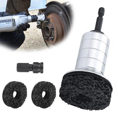 Wheel Hub Rust Removal Brush Brake Hub Surface & Stud Cleaning Maintenance Kit Brake Disc Rust Removal Tool For Hub Rotor Wheel