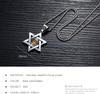Rockyu Silver Hexagram Necklace with Evil Eye and Star of David Ideal for Good Protection from and Religious Stainless Steel Stylish and Popular for