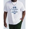 European Sizes Trend Patterns, Trend Letters, Rudder, Wrinkle - Men's T-Shirt - Front Shoulder Fit