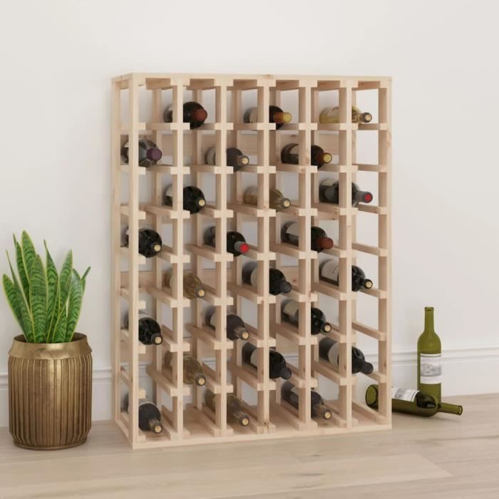 VidaXL Wine Rack 70x33x94 Cm Solid Pine Wood 822531