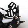 Masquerade Mask Half Face Mask Halloween Rhinestones Rivet Mask Breathable Cosplay Mask for Women Men Masquerade Cosplay