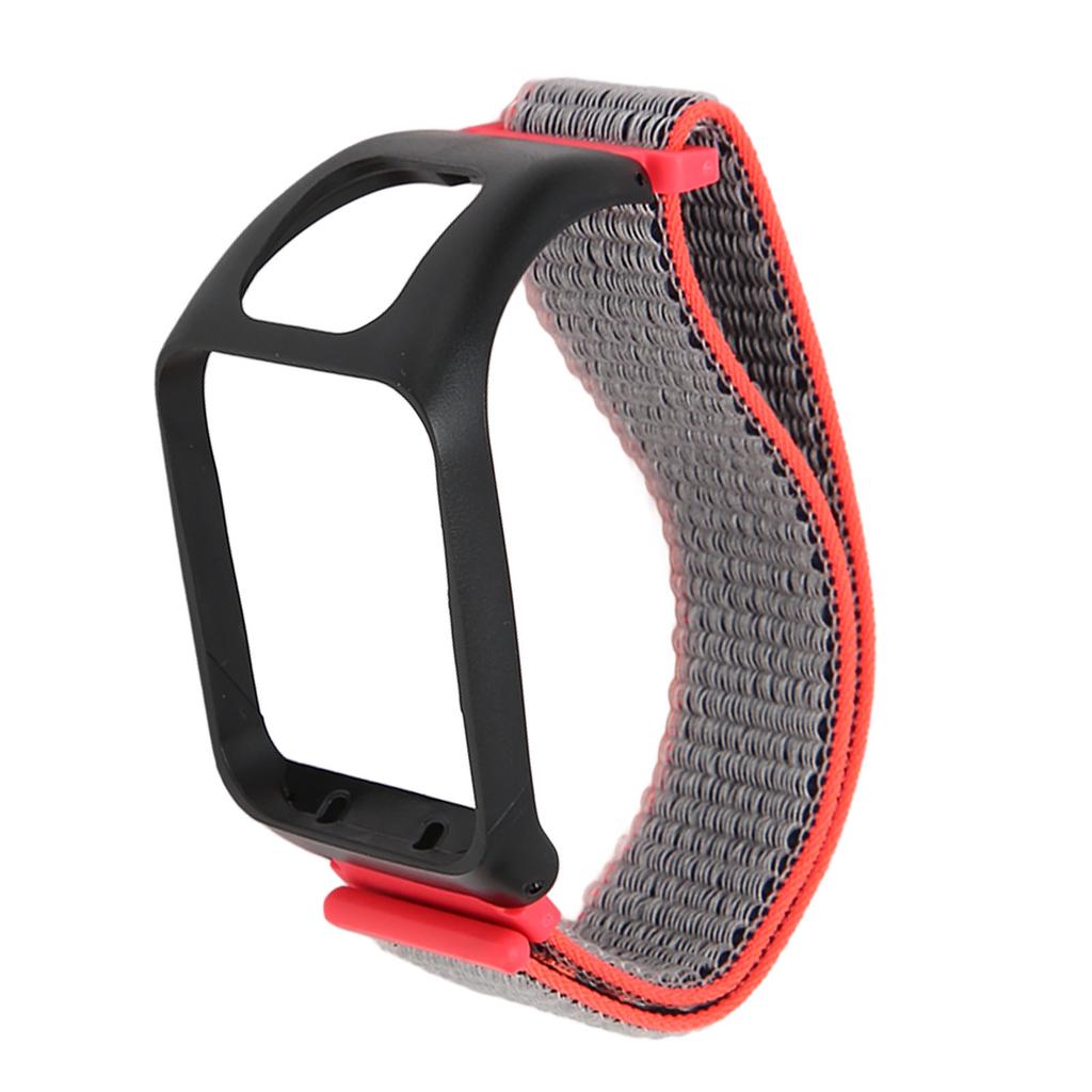 2 In 1 Elastic Braided Nylon Sport Watch Strap Replacement Watch Band Accessory for TOMTOM Runner3 Bluish Red