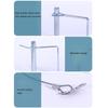Trailer Retaining Pin Set with Spring Clip Lock and Wire Lanyards, 3 Piece Metal Hardware for Travel Towing Use