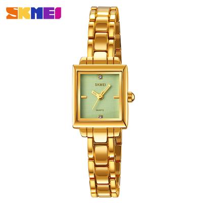SKMEI 2315 Luxury Stainless Steel Quartz Watch for Women Waterproof Sports Backlit Dress Womens Wristwatches Relogio Feminino