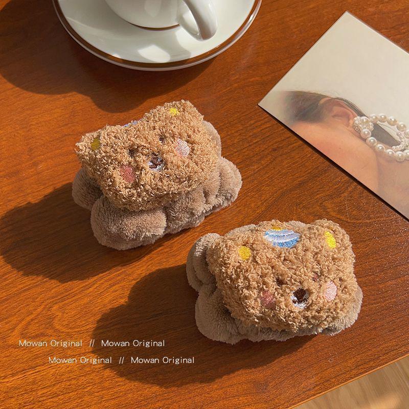 Trendy Cute Bear Toast Headband for Women - Cartoon Style Flyaway Hair Accessory