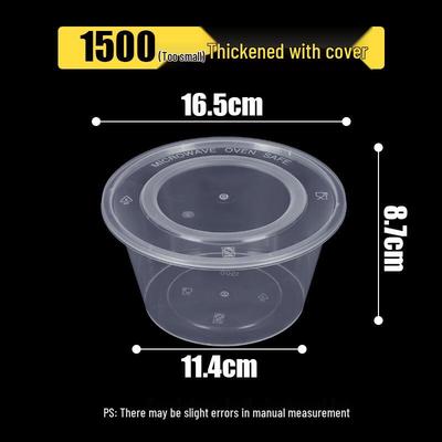 Handun Disposable Round Plastic Food Containers