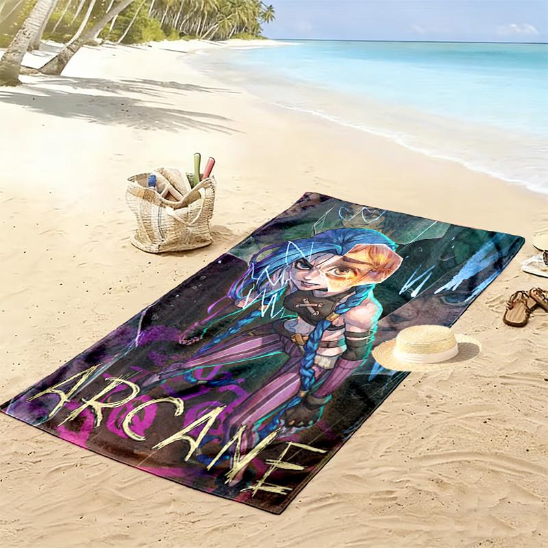 Jax theme 2D Flat Print Beach Towel, Large Soft Quick Dry Towel for Beach Camping SwimmingXSTJ0915373