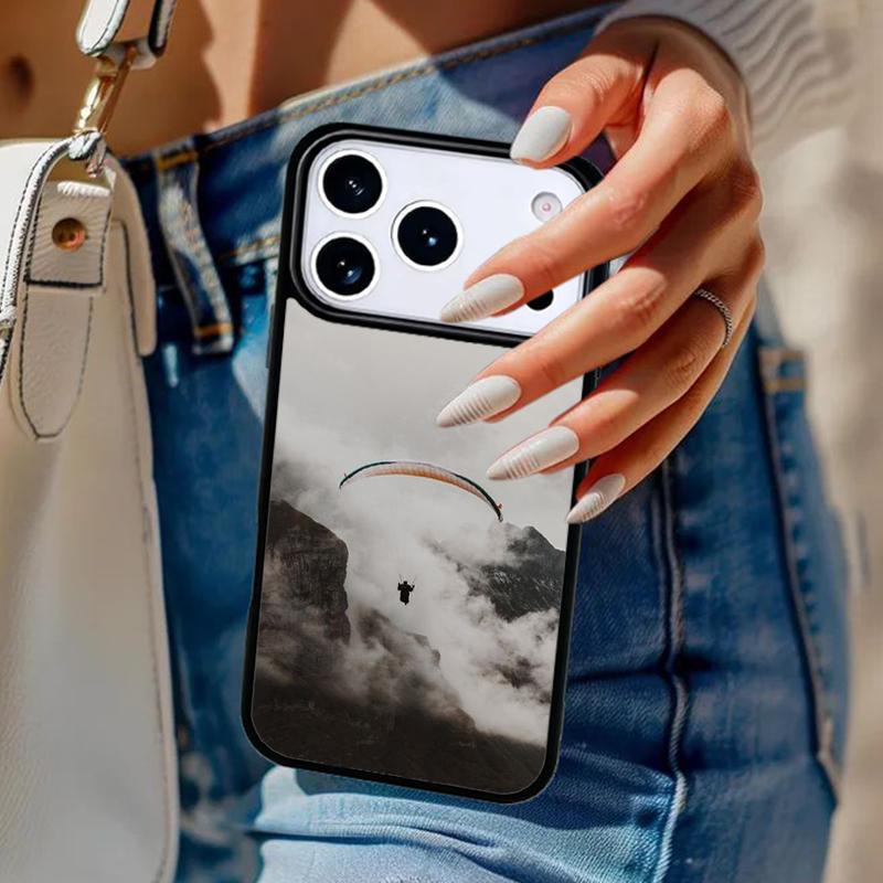 Paragliding Paraglider Phone Case For iPhone 17 Air 14 15 13 12 Max Cover For Apple 16e 11 Pro Max Plus Coque