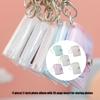 Waterproof PVC 2Inch Photo Album Holder with Keychain 20Photos Pocket Tear Resistant Construction for Protecting Memory