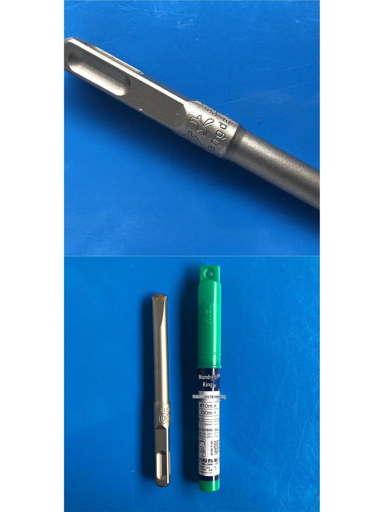 Square Shank Electric Hammer Drill Bit - Wall Chisel, Slotting Concrete Alloy Pointed & Flat Chisel