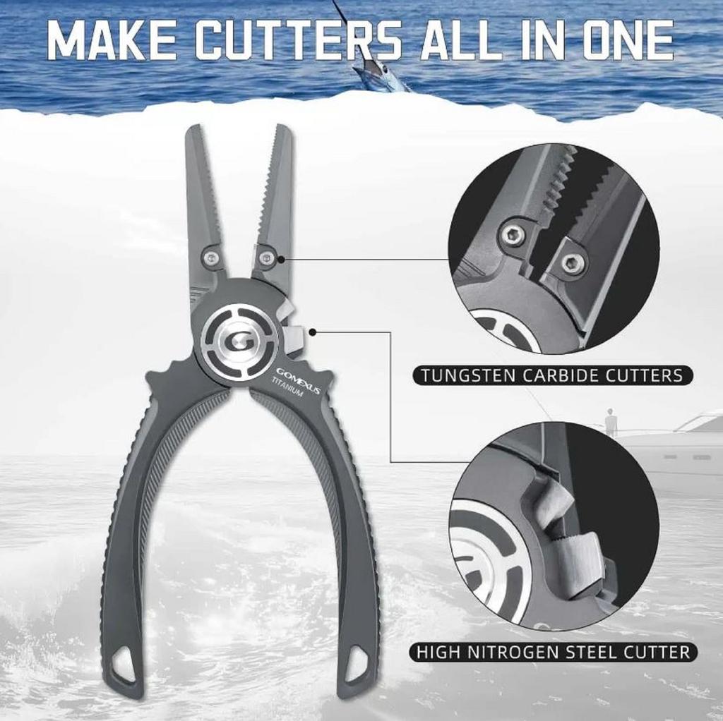 Gomexus TX75-TN Pliers Split Ring Titanium SET (4817)