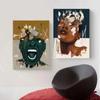African American Graffiti African Women Art Posters and Prints Abstract Canvas Paintings Wall Art Pictures Home Decor No Frame