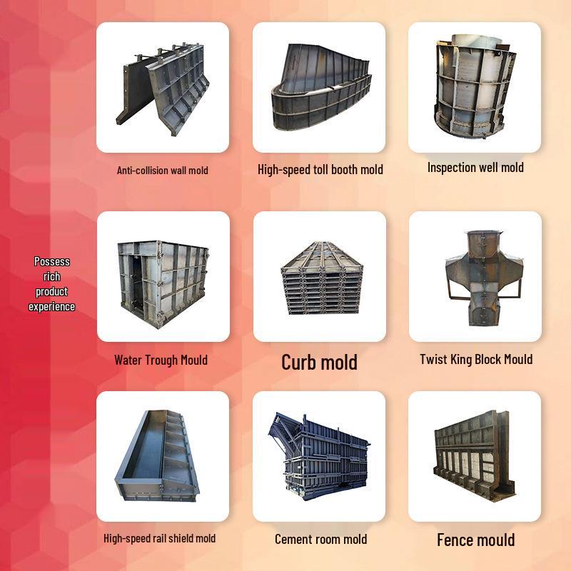 Prefabricated Cement Fence Assembly Mold: Integrated Concrete and Steel Form