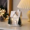 Ceramic Christmas Tree Decor with Warm Glowing Light - Festive Tabletop Ornament for Holiday Home Decor