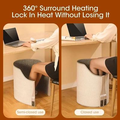 Electric Portable Foot Warmer Heating Pad Adjustable Temperature Fast Heating Foldable for Home Office Winter Warmth