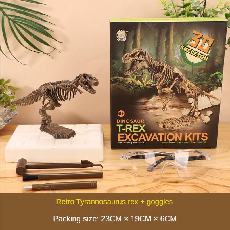Jurassic Dinosaur Fossil excavation kits Education archeology Exquisite Toy Set Action Children Figure Education Gift BabyA9BC00