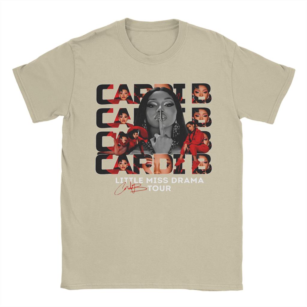 Unisex Women Retro Cardi B Little Miss Drama Tour 2026 88216200 Shirt Cotton Print TShirt Clothing Outfits