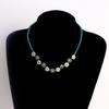 Korean Sweet Cool Resin Flower Charm Beaded Pendant Necklace for Women Girls Fashion Choker Necklace Party Jewelry Gift