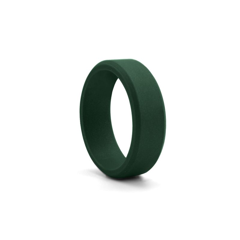 Amazon New 8mm Beveled Edge Silica Gel Ring European and American Style Ring Men Outdoor Sports Ring