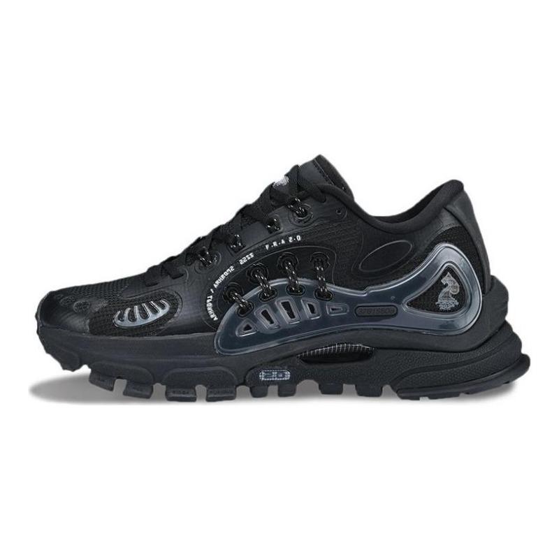 Li-Ning Fabric Synthetic Leather Low Top Men Sports Casual Shoes Black AZGS027-4 43