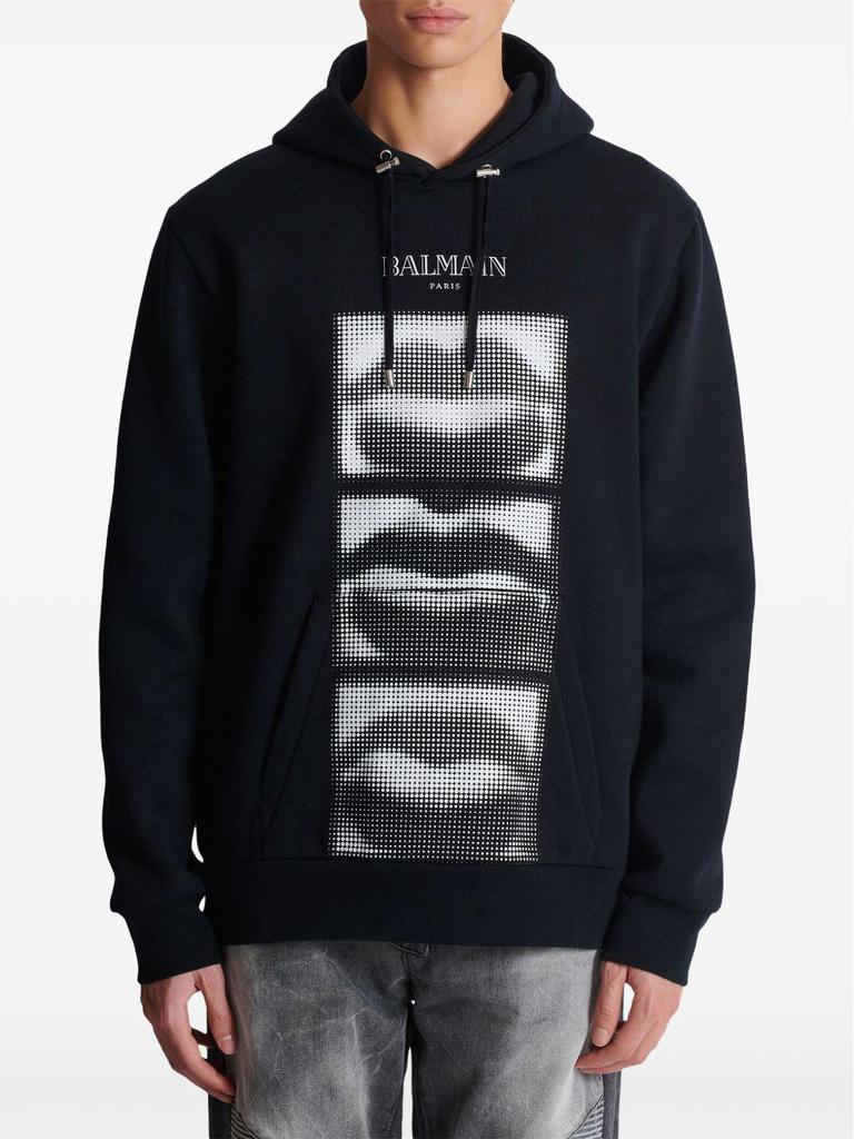 Balmain 25 Unisex Kapuzenpullover mit lustigem Aufdruck