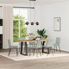 VidaXL Dining Chairs Set of 6 Light Grey Velvet 3315614