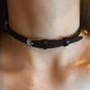 Two-Way Textured Leather Buckle Choker Necklace - 2024 Versatile Design