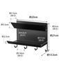 Yamazaki Jitsugyo Magnetic Glove Holder with Hook Black Approx. W25 X D13.5 X H21cm Tower Entrance Storage Accessory Storage Tray Going Out Item