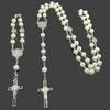 Long Religious Jewelry Set Sweater Chain Christian Bracelet Cross Pendant Necklace  Special Events